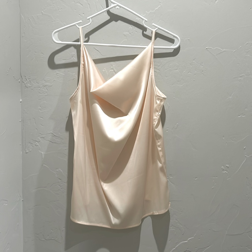 Peach satin cami